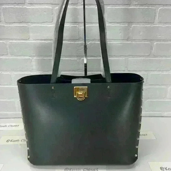 Michael Kors Manhattan Tote Large Leather Black